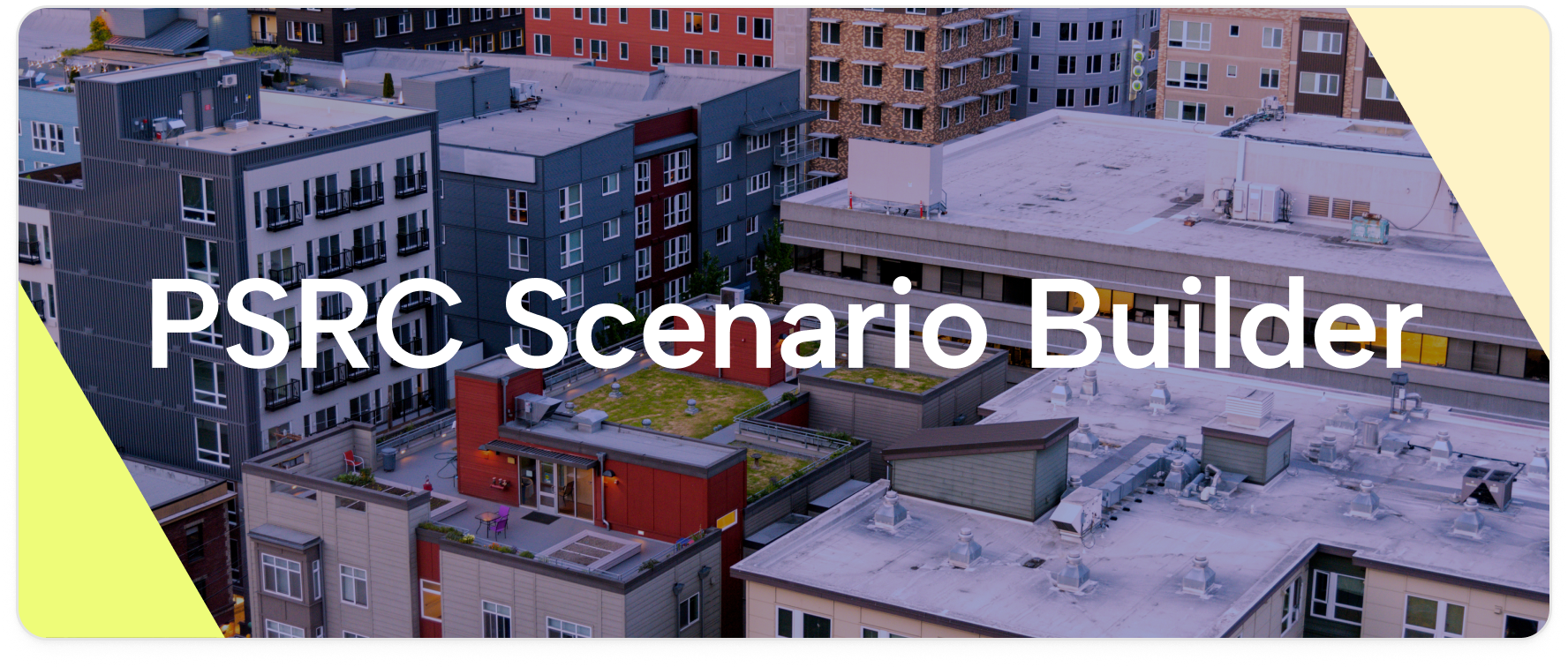 PSRC's Housing Policy Scenario Builder