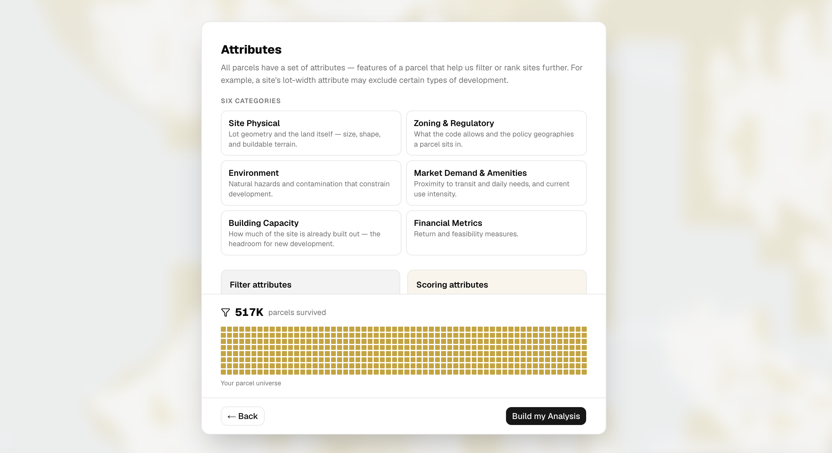 PSRC Scenario Builder interface